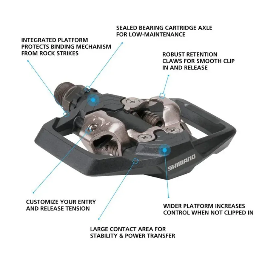 Shimano PD-ME700, SPD Clipless Bike Pedals