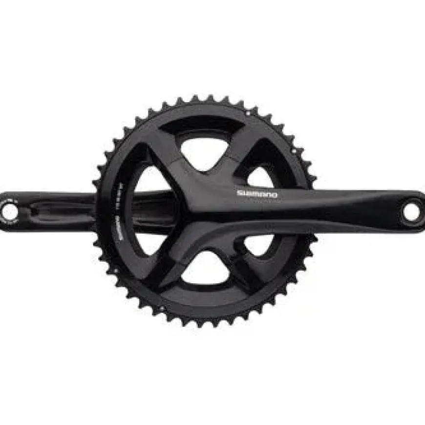 Shimano RS510 Bicycle Crankset - 165mm, 11-Speed, 46/36t, 110 BCD, Hollowtech II Spindle Interface