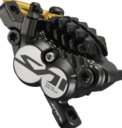 Shimano Saint BL-M820-B/BR-M820 Disc Brake Lever - Front Hydraulic Post Mount Finned Metal Pads BLK