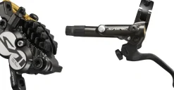 Shimano Saint BL-M820-B/BR-M820 Disc Brake Lever - Front Hydraulic Post Mount Finned Metal Pads BLK