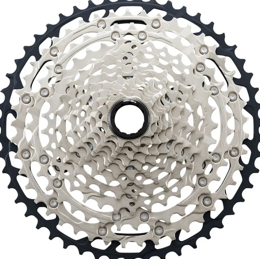 Shimano SLX CS-M7100 Cassette - 12-Speed 10-45t Silver/Black Micro Spline