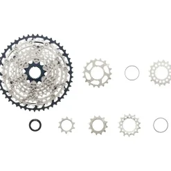 Shimano SLX CS-M7100 Cassette - 12-Speed 10-45t Silver/Black Micro Spline