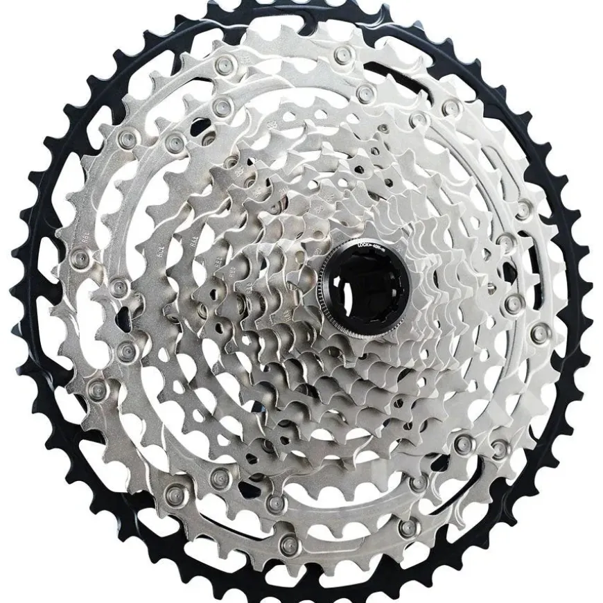 Shimano SLX CS-M7100 Cassette - 12-Speed 10-45t Silver/Black Micro Spline