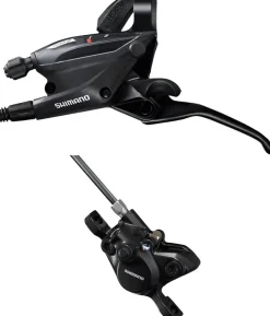 Shimano ST-EF505 EZ Fire Plus Shift/Brake Lever BR-MT200 Disc Brake Caliper - Left/Front 2x Shift 2-Piston BLK