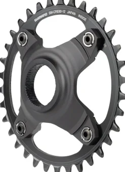 Shimano STEPS SM-CRE80-12-B Chainring - 34T Without Chainguard 55mm Chainline BLK