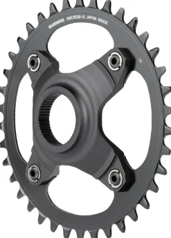 Shimano STEPS SM-CRE80-12-B Chainring - 38T Without Chainguard 55mm Chainline BLK