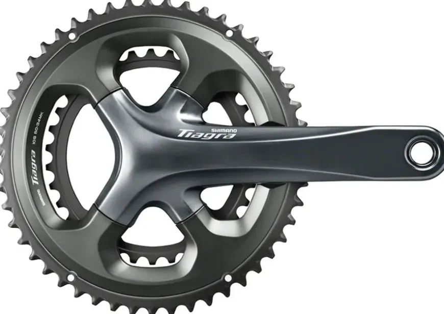 Shimano Tiagra FC-4700 Crankset - 165mm 10-Speed 48/34t 110 Asymmetric BCD Hollowtech II Spindle Interface Gray