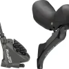 Shimano Tiagra ST-4720/BR-4770 Mechanical Shift/Hydraulic Brake Lever Caliper - Rear Flat Mount Finned Resin Pads BLK