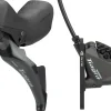 Shimano Tiagra ST-4725/BR-4770 Mechanical Shift/Hydraulic Brake Lever Caliper - Front Flat Mount Finned Resin Pads BLK