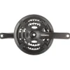 Shimano Tourney FC-TY501 Crankset - 175mm 6/7/8-Speed 48/38/28t Riveted Square Taper JIS Spindle Interface BLK