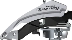 Shimano Tourney FD-TY601-L6 Front Derailleur - 6/7/8-Speed Triple Top Swing Dual Pull 31.8/34.9mm 66-69° Chainstay Angle 20t Cap.