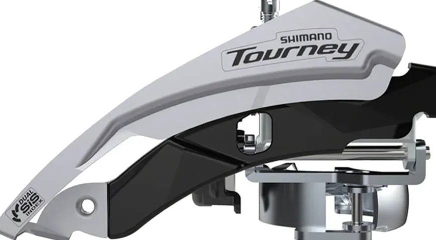 Shimano Tourney FD-TY601-L6 Front Derailleur - 6/7/8-Speed Triple Top Swing Dual Pull 31.8/34.9mm 66-69° Chainstay Angle 20t Cap.