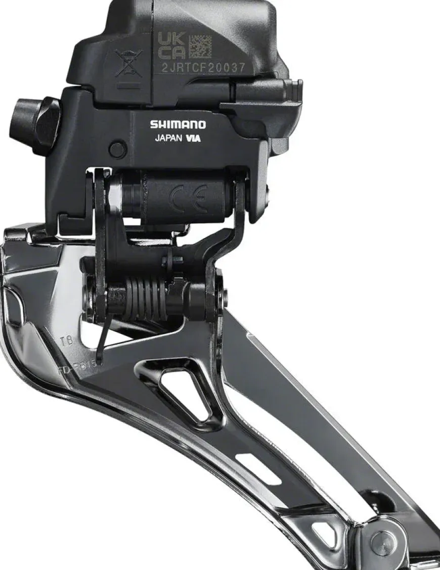 Shimano Ultegra FD-R8150 Di2 Front Derailleur - 2x12-Speed Braze-on Down Swing For 50-54t Max BLK/Silver
