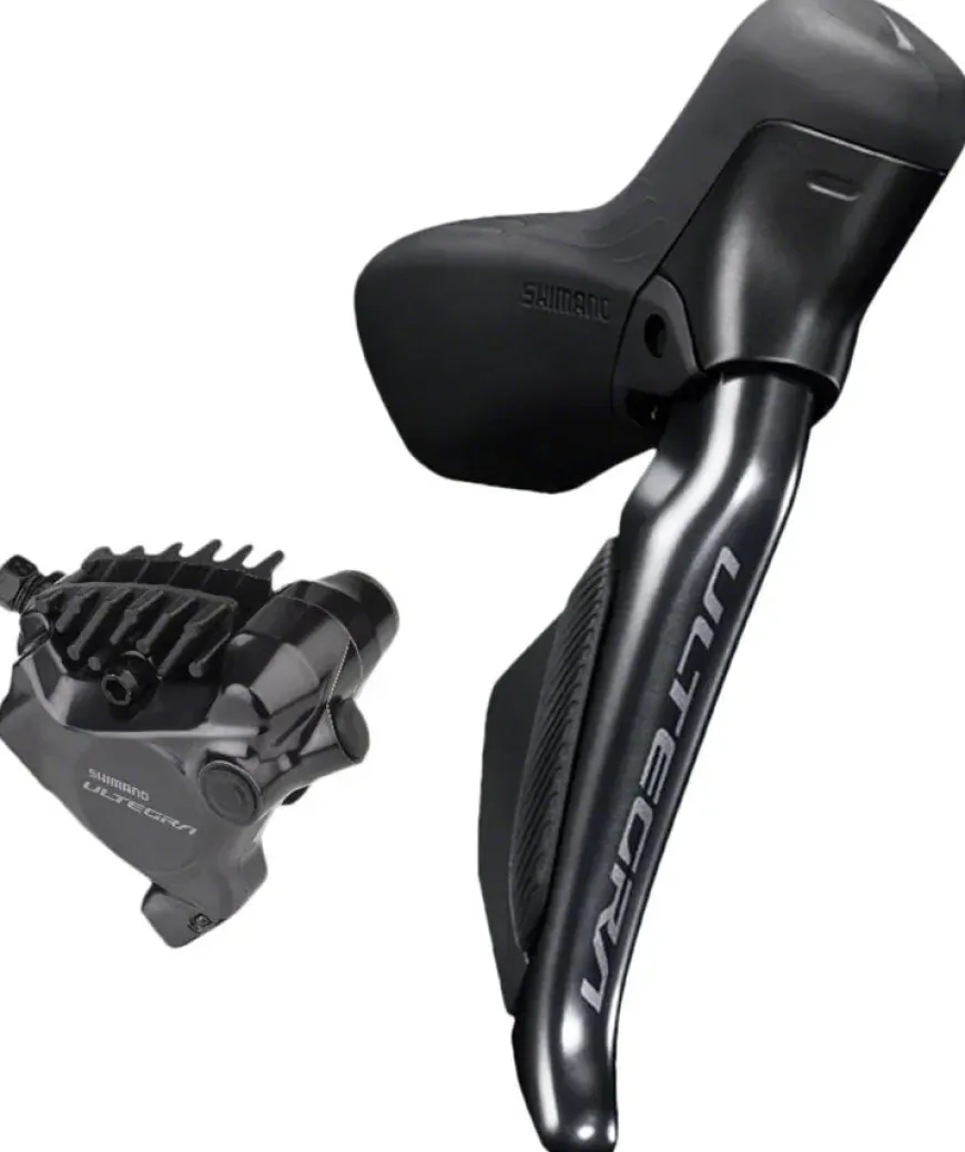 Shimano Ultegra ST-R8170F Di2 Shift/Brake Lever BR-R8170 Hydraulic Disc Brake Caliper - Right/Rear 12-Speed Flat Mount BLK