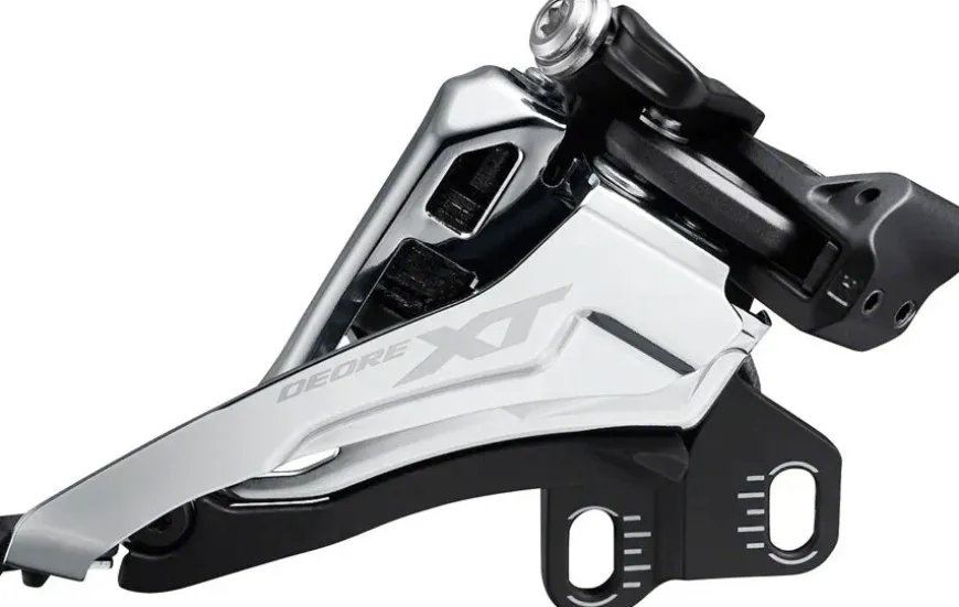 Shimano XT FD-M8100-E Front Derailleur - 2x12 E2-Direct Mount Front Side-Swing BLK