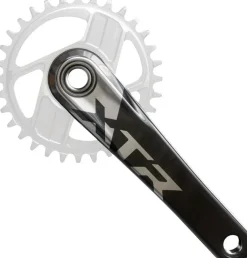 Shimano XTR FC-9220 Enduro Crankset - 170mm 12-Speed 1x Direct Mount Hollowtech II Hollow-Forged Crankarms BLK/Silver