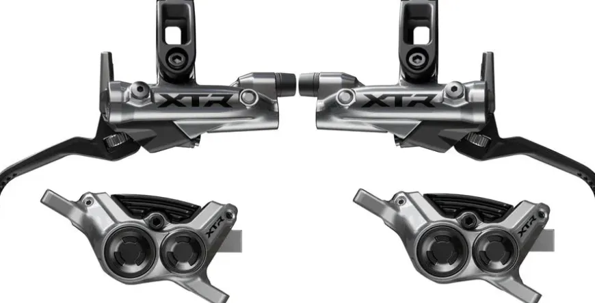 Shimano XTR M9220 Enduro Disc Brake Upgrade Kit - Right Left BL-M9220 Levers Post Mount Front Rear BR-M9220 4-Piston Calipers