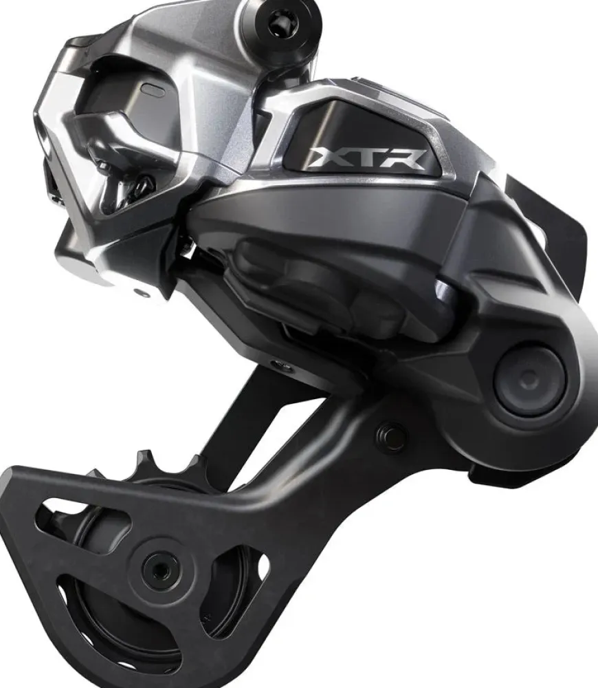 Shimano XTR RD-M9250-GS Di2 Wireless Rear Derailleur - 12-Speed Medium Cage Shadow ES BLK/Gray