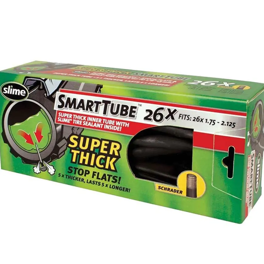 Slime Thick Smart Schrader Valve Tube - 26 x 1.75-2.125"