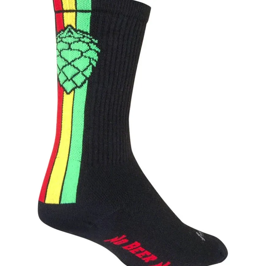 SockGuy Crew Hoppyness Bike Socks - Black