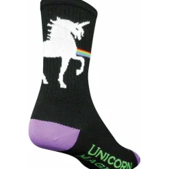 SockGuy Crew Unicorn Magic Cycling Socks - 6 inch