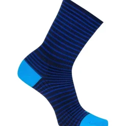 SockGuy Navy Stripes SGX Bike Socks - Blue