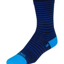 SockGuy Navy Stripes SGX Bike Socks - Blue
