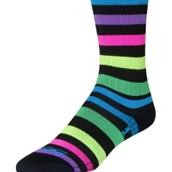 SockGuy SGX Night Bright Bike Socks - Multi-Color