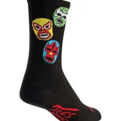SockGuy SGX Three Amigos Bike Socks - Black