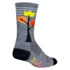 SockGuy Sockguy Fall Yall Wool Socks 5-9 Gray