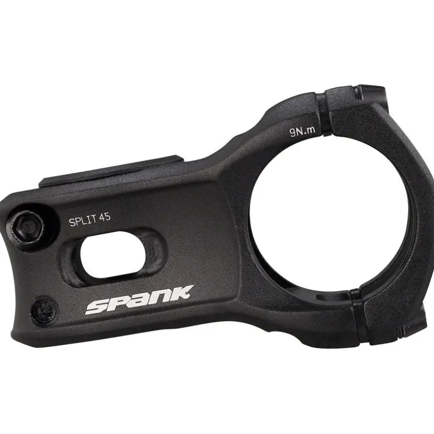 Spank Split 35 Bike Stem - 35mm Clamp, 0 Degrees, 1-1/8", Black