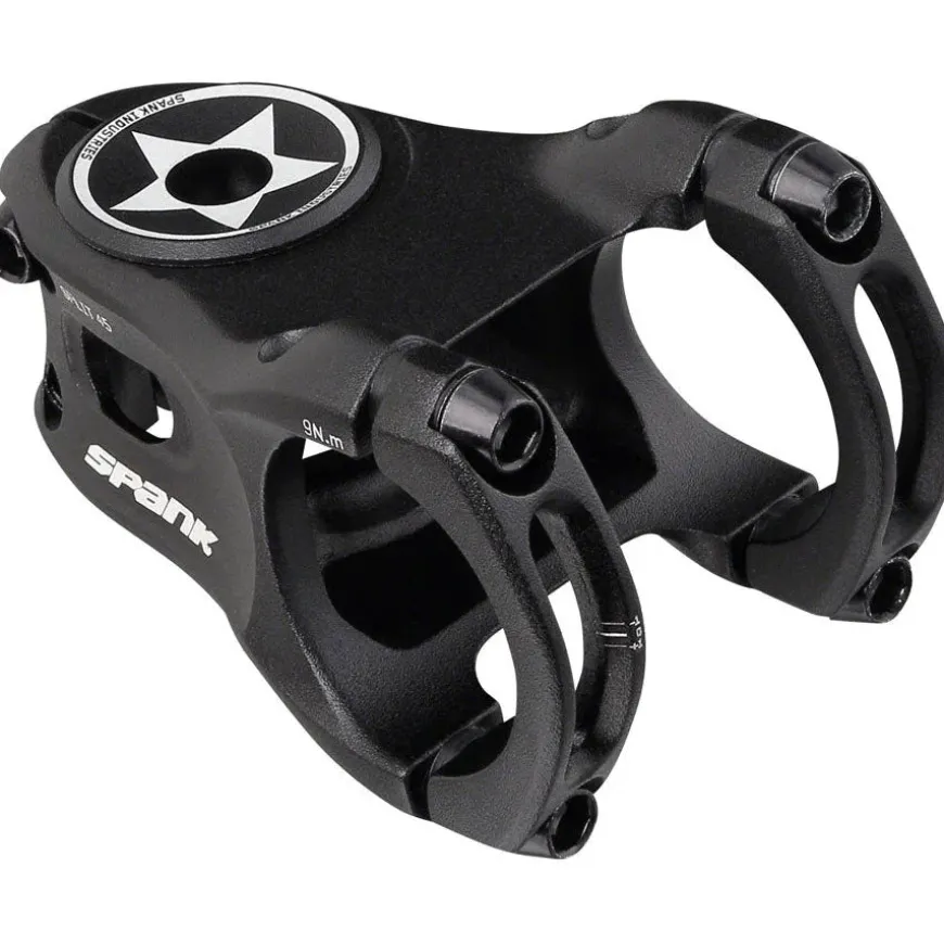 Spank Split 35 Bike Stem - 35mm Clamp, 0 Degrees, 1-1/8", Black