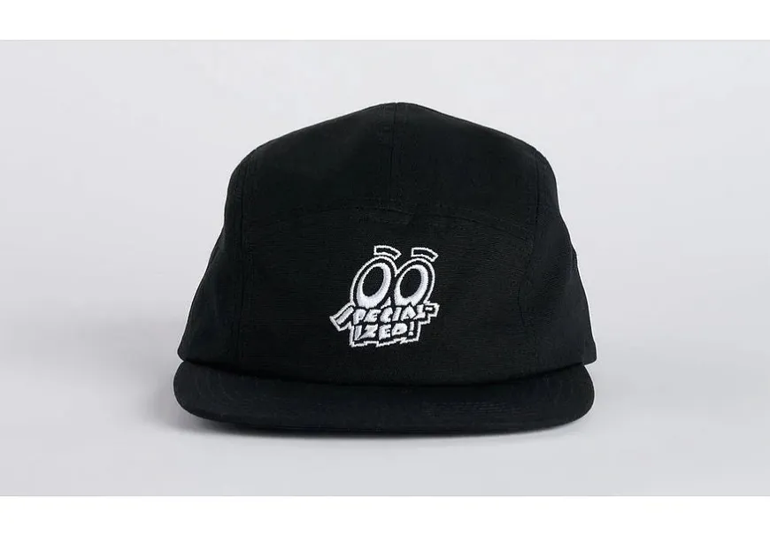 Specialized eyes graphic 5 panel camper hat yth black osfa