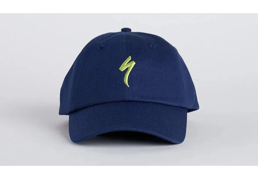 Specialized s-logo 6 panel dad hat yth deep marine osfa