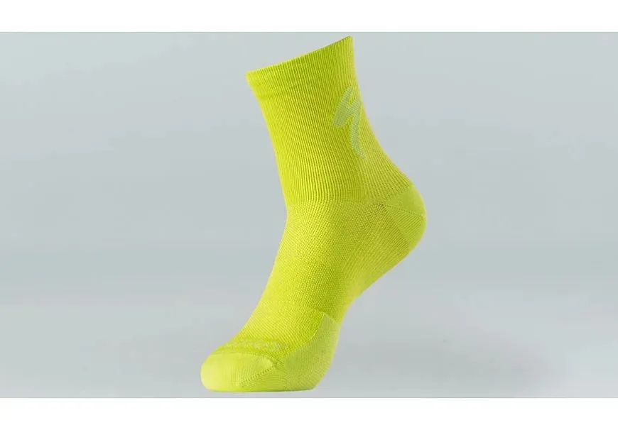 Specialized Soft Air Mid Logo Sock - Hyper Green