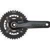 SR Suntour Zeron AX-BT Bicycle Crankset - 175mm, 10-Speed, 36/22t, 104/64 BCD, Hollowtech II Spindle Interface