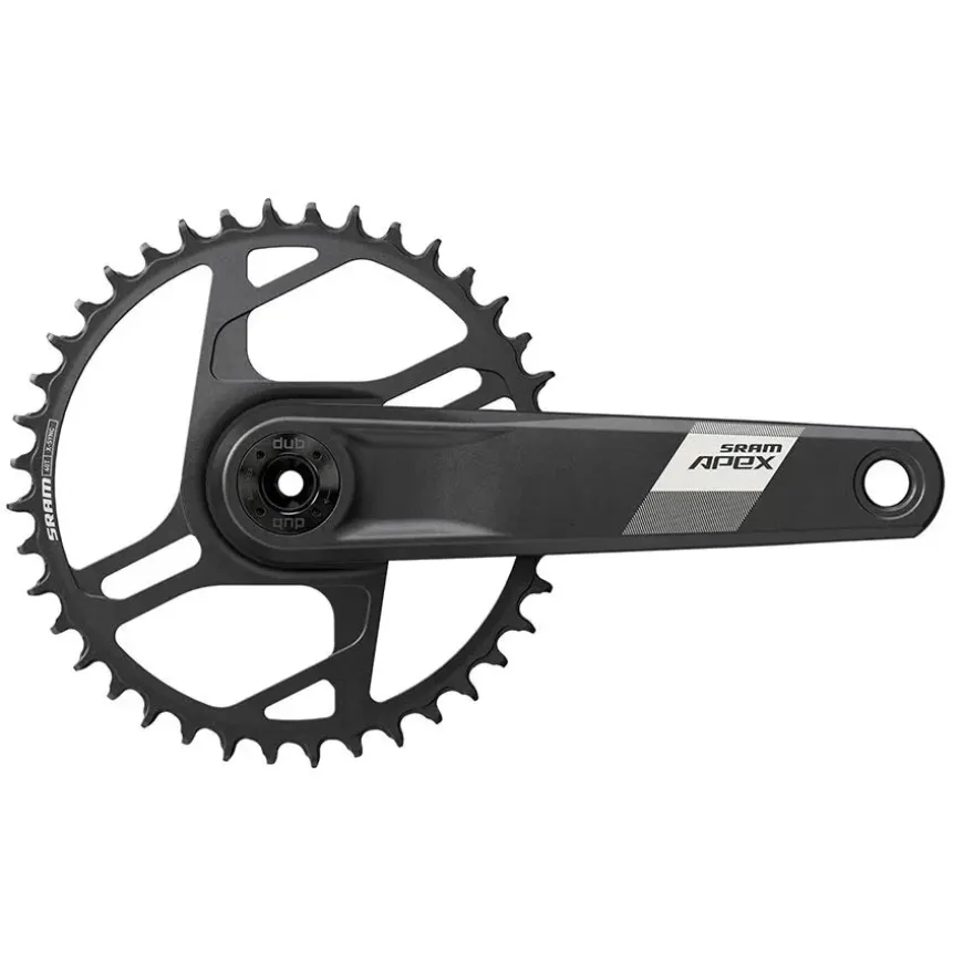 SRAM Apex 1 Wide Crankset - 160mm 12-Speed 40t Direct Mount DUB Spindle Interface BLK D1