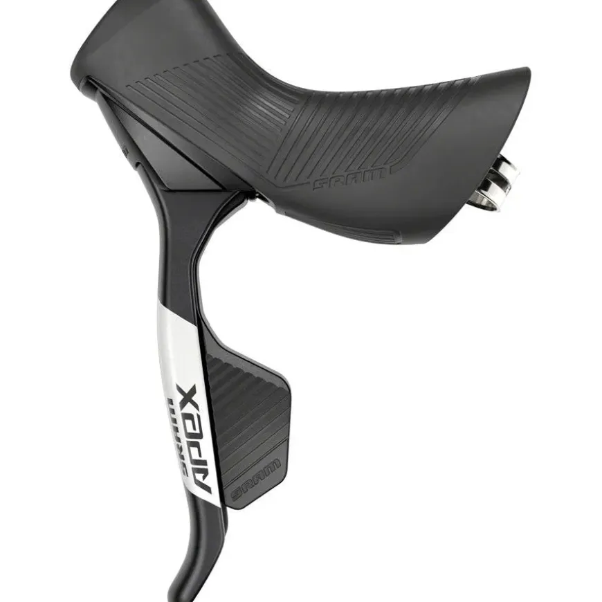 SRAM Apex AXS eTap Shift/Brake Lever and Hydraulic Disc Brake Caliper - Left/Front, 12-Speed, Flat Mount, 20mm Offset, Black, D1