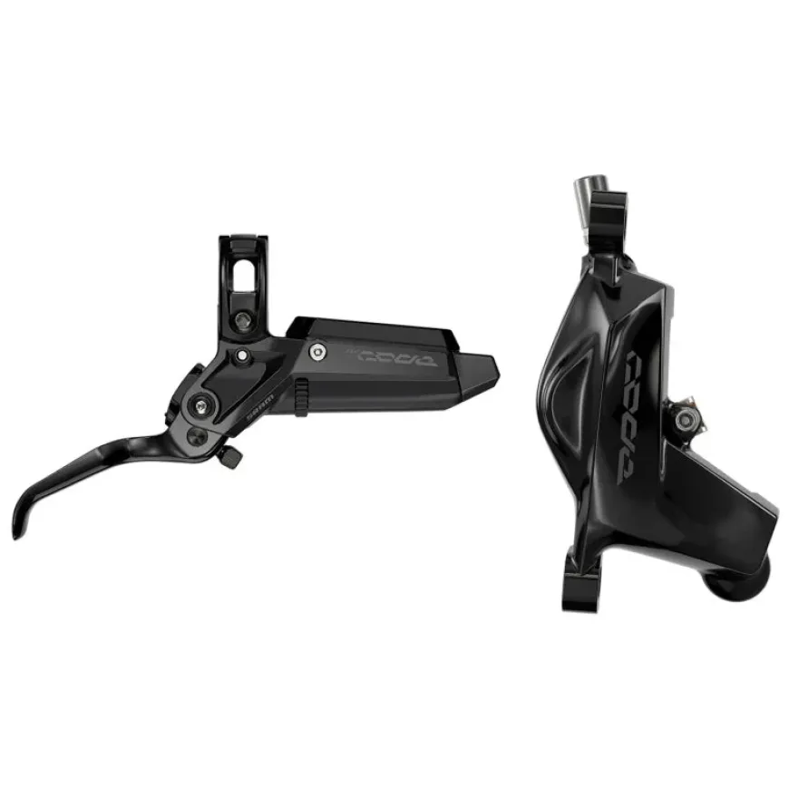 SRAM Code Silver Stealth Disc Brake Lever - Front Post Mount 4-Piston Aluminum Lever SS Hardware BLK C1