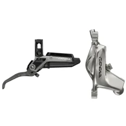SRAM Code Ultimate Stealth Disc Brake Lever - Front Post Mount 4-Piston Carbon Lever Titanium Hardware BLK/Silver C1