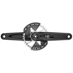 SRAM Eagle 90 T-Type Wide Crankset - 160mm 12-Speed 32t Chainring Direct Mount 2-Guards DUB Spindle Interface BLK/Silver
