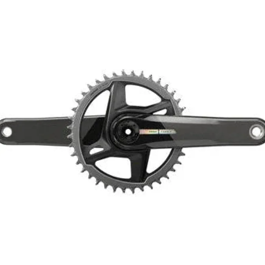 SRAM Force 1 Wide Bicycle Crankset - 172.5mm, 12-Speed, 40t, Direct Mount, DUB Spindle Interface, Iridescent Gray, D2