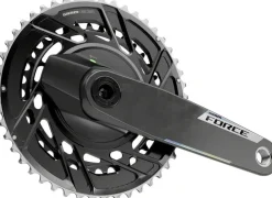 SRAM Force AXS Power Meter Crankset - 165mm 12-Speed 48/35t Thread Mount 8-Bolt PM Spider DUB Spindle Carbon E1