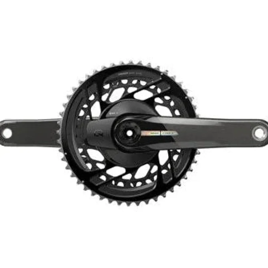 SRAM Force AXS Power Meter Bicycle Crankset - 172.5mm, 2x 12-Speed, 48/35t, Direct Mount, DUB Spindle Interface, Iridescent Gray, D2