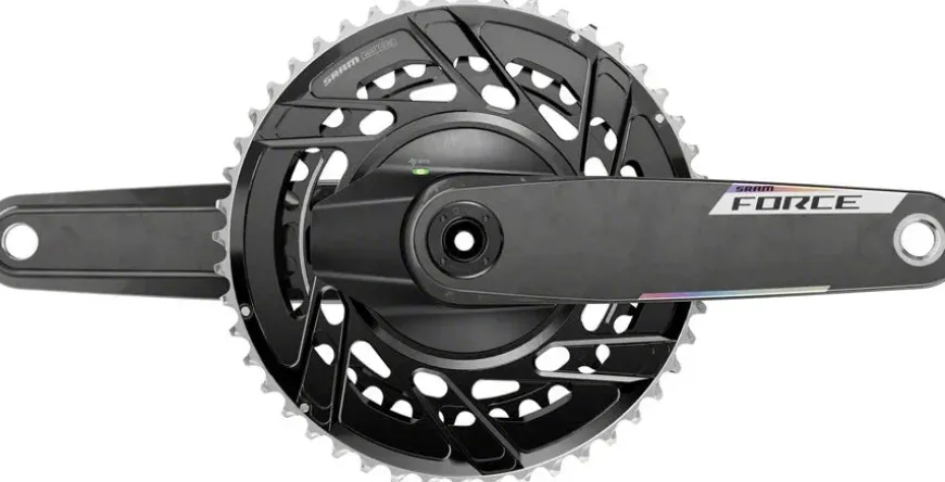 SRAM Force AXS Power Meter Crankset - 160mm 12-Speed 48/35t Thread Mount 8-Bolt PM Spider DUB Spindle Carbon E1