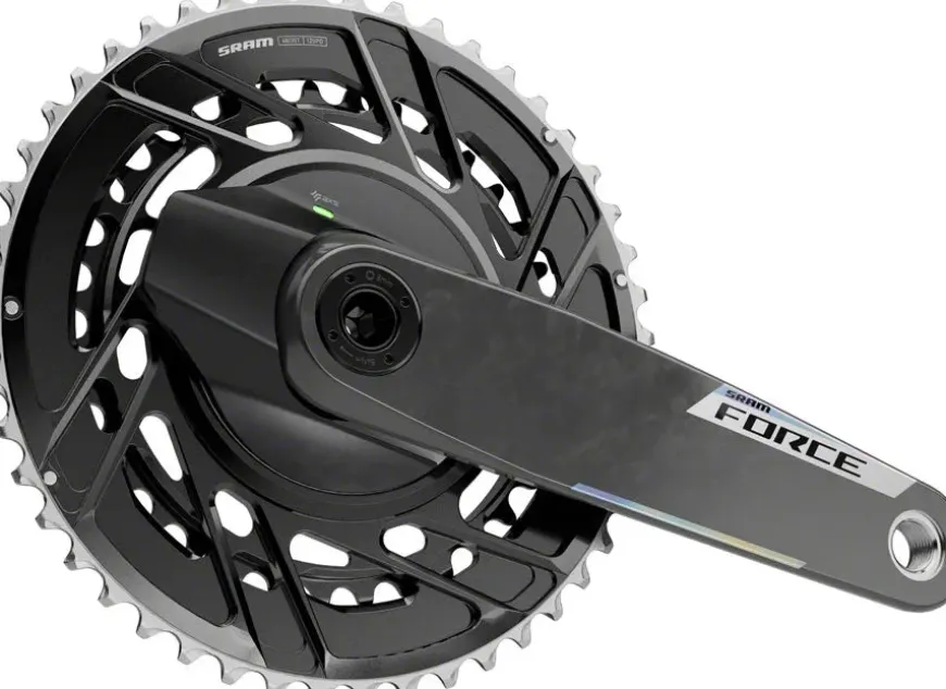 SRAM Force AXS Power Meter Crankset - 172.5mm 12-Speed 48/35t Thread Mount 8-Bolt PM Spider DUB Spindle Carbon E1