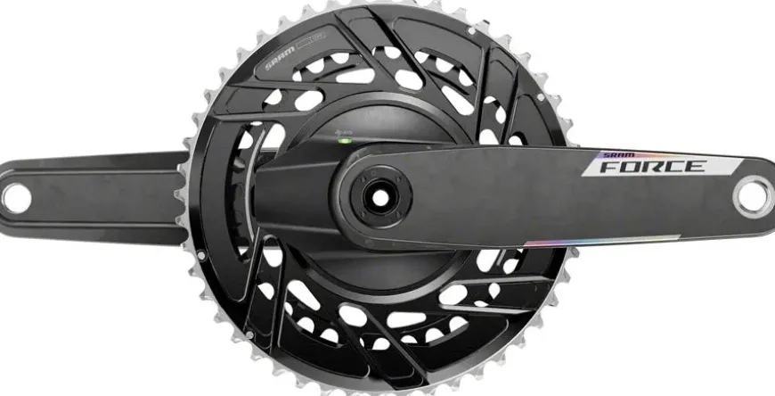 SRAM Force AXS Power Meter Crankset - 172.5mm 12-Speed 46/33t Thread Mount 8-Bolt PM Spider DUB Spindle Carbon E1