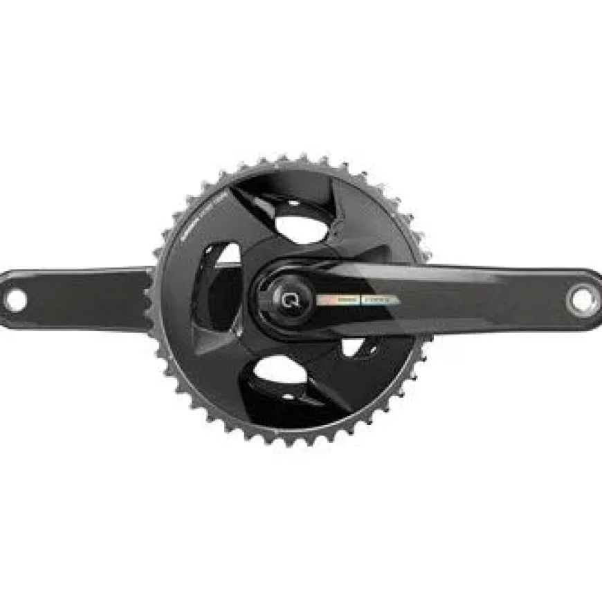 SRAM Force AXS Wide Power Meter Bicycle Crankset - 165mm, 2x 12-Speed, 43/30t, 94 BCD, DUB Spindle Interface, Iridescent Gray, D2