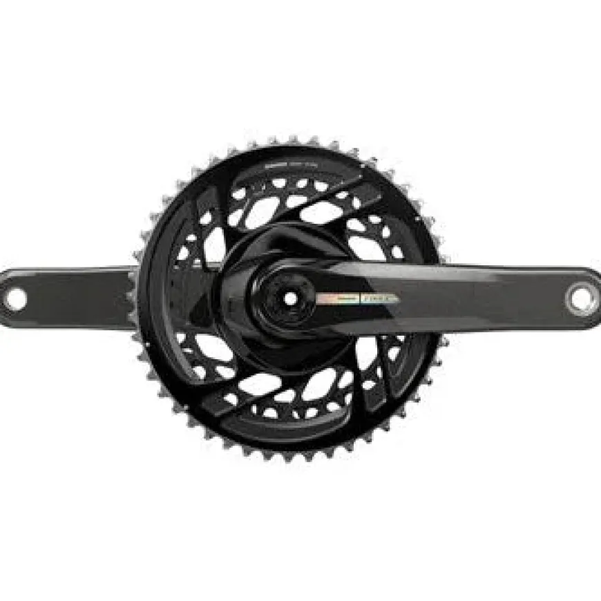 SRAM Force Bicycle Crankset - 172.5mm, 2x 12-Speed, 50/37t, Direct Mount, DUB Spindle Interface, Iridescent Gray, D2