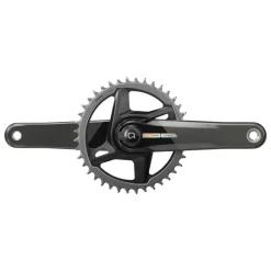 SRAM Force D2 1x Power Meter Crankset Speed: 12 Spindle: 28.99mm BCD: Direct Mount 40 DUB 172.5mm Black Road Disc